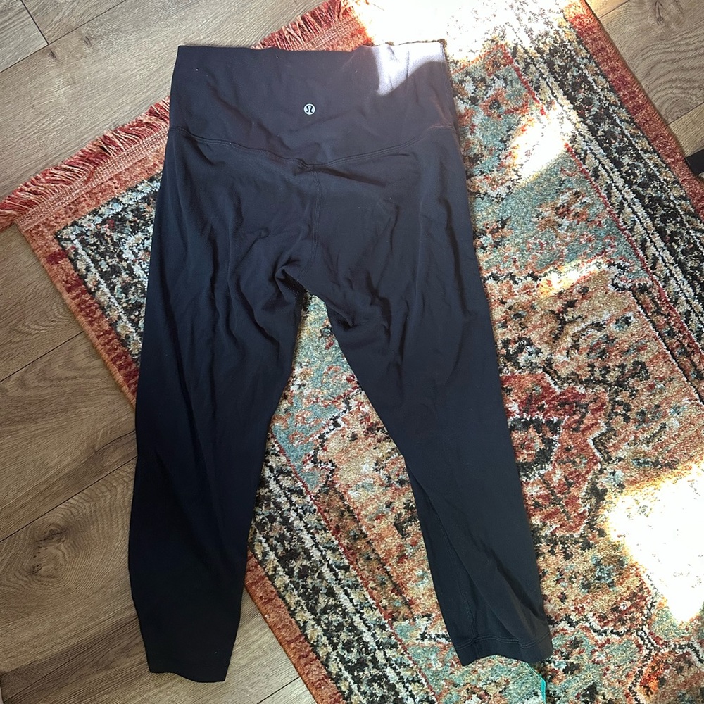 Black 21” lululemon aligns size 8